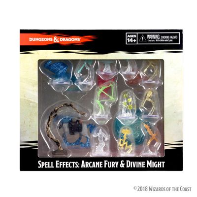 D&amp;D Icons of the Realms: Spell Effects - Arcane Fury &amp; Divine Might Premium Painted Miniature