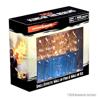 D&amp;D Icons of the Realms: Spell Effects - Wall of Fire &amp; Wall of Ice Premium Painted Miniature Set
