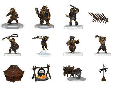 D&amp;D Icons of the Realms: Adventure in a Box - Goblin Camp Premium Painted Miniature Set