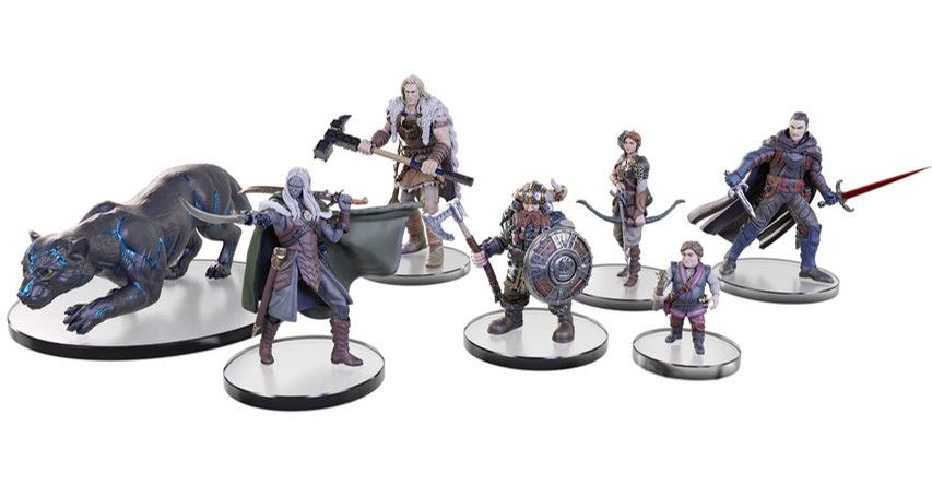 D&amp;D Icons of the Realms: Legend of Drizzt 35th Anniversary - Tabletop Companions Painted Miniature Set