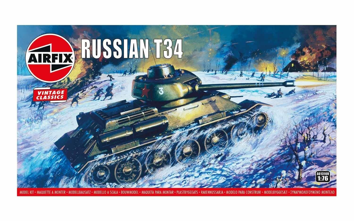 Russian T34 Model Kit (1:76 Scale)