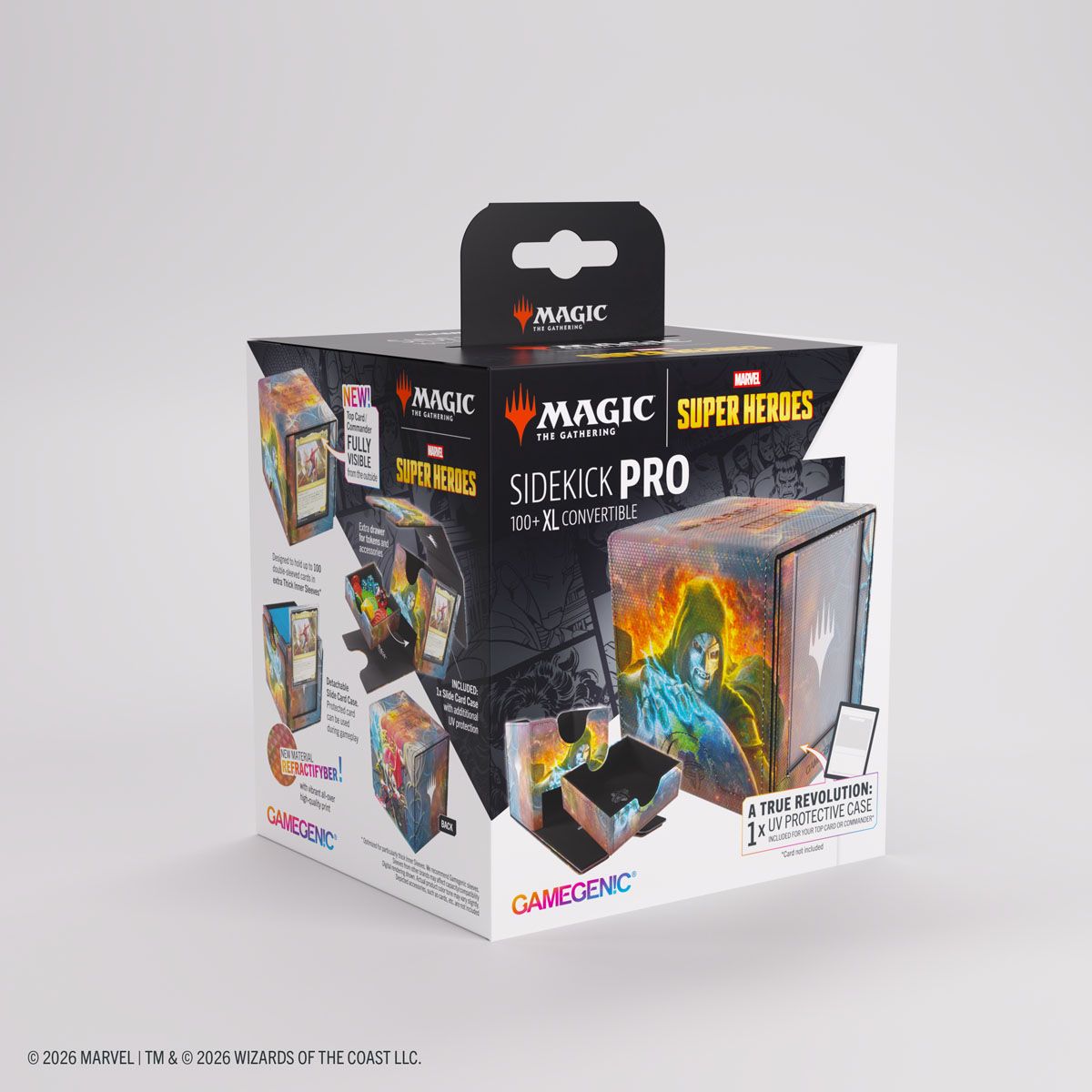 Deck Box - Sidekick Pro XL (100+) - MTG Marvel Super Heroes -