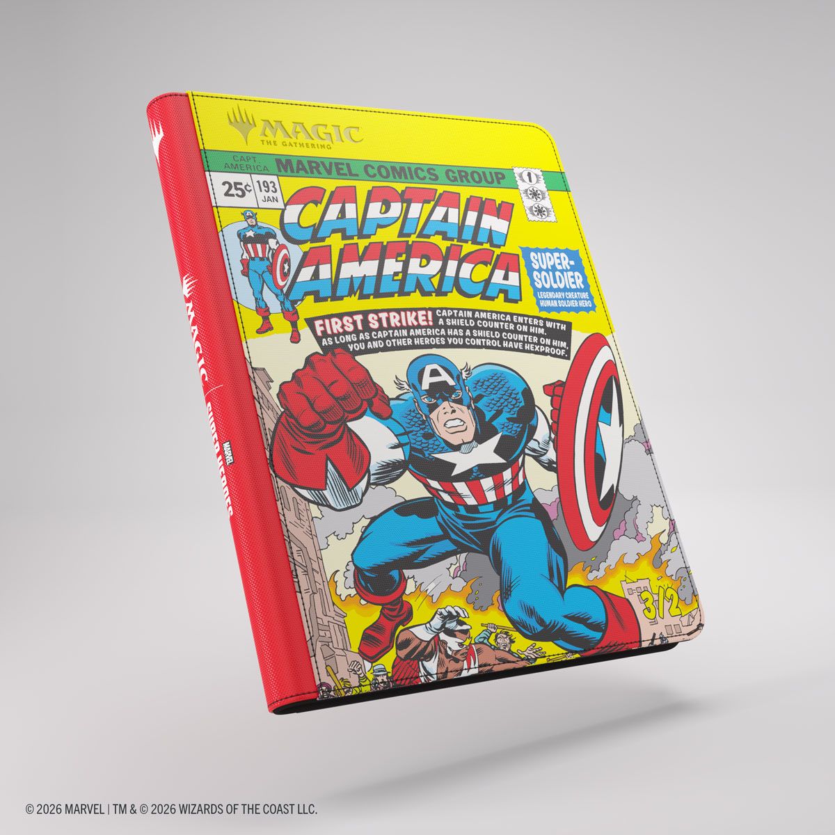 9-Pocket Zip-Up Album - MTG Marvel Super Heroes -, Type: Classic Captain America &amp; Black Panther