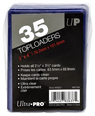 Toploaders - 3" x 4" - Ultra Pro - 35/pk