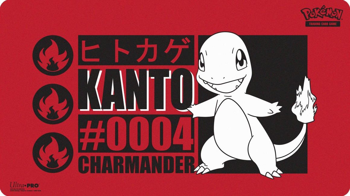Ultra Pro Tapis De Jeu Pokémon – Neon Kanto – Vénusaure, Dracaufeu, Blastoise – Effet Aluminium Brillant – Précommande