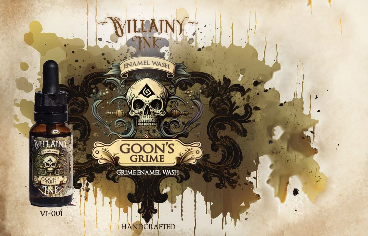 Villainy Inks - Handcrafted Enamel Washes - 30ml -, Color: Goon's Grime