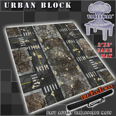 Playmat - F.A.T. Mats (Fatmats): 3' x 3' Urban Block