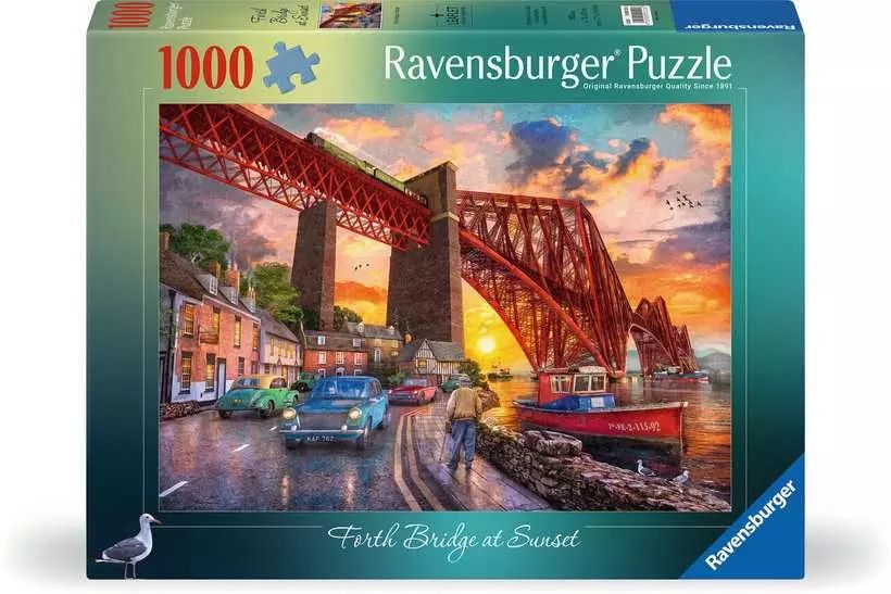 1000 pcs - Forth Bridge at Sunset