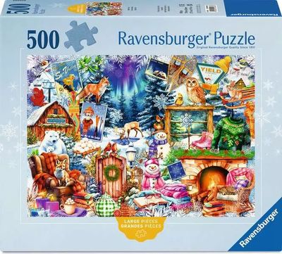 500 pcs - Winter Mountain Village (Large Piece Format)