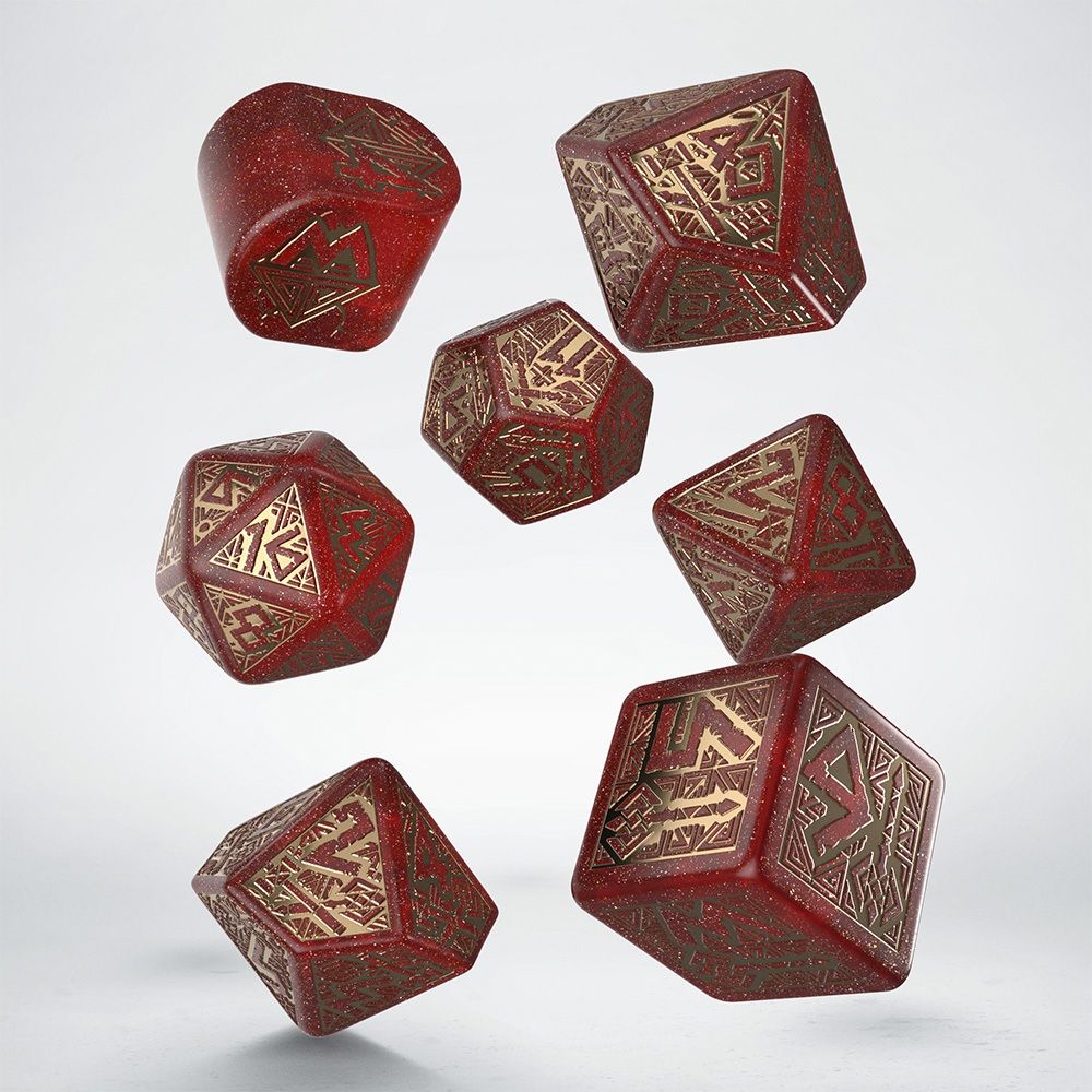 7-Piece Dwarven RPG Dice Set - Jewels