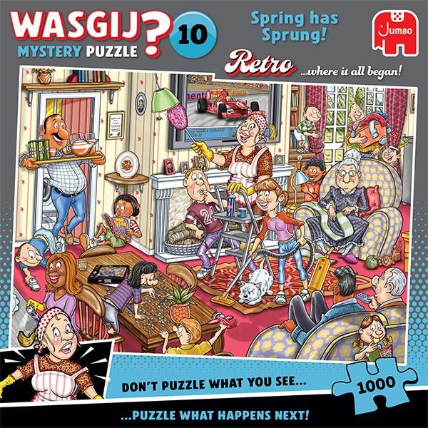 1000 pcs - WASGIJ Retro Mystery: #10, Spring has Sprung!