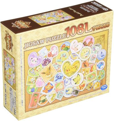 108 pcs - Pokemon: Postage Stamp Art (Large Pieces)