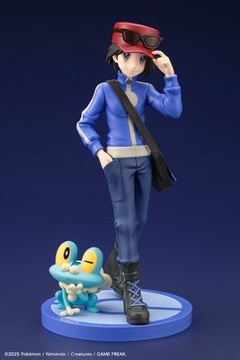 Pokemon - 1/8 Calem with Froakie Artfx J Statue