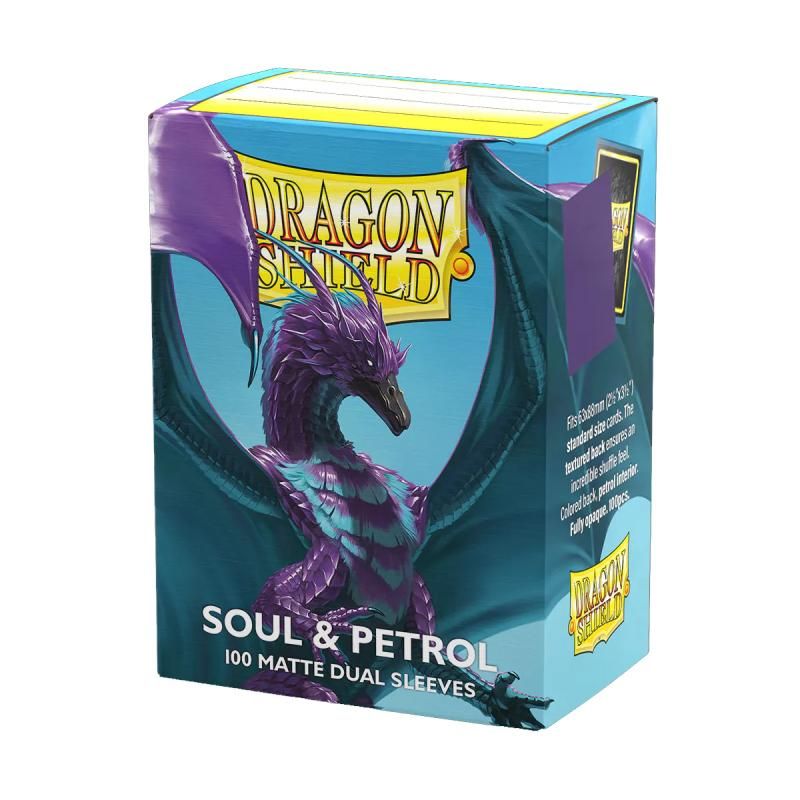 Sleeves - 63x88mm - Dragon Shield - 100/pk - Dual Matte - Soul/Petrol