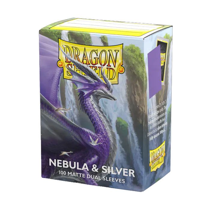 Sleeves - 63x88mm - Dragon Shield - 100/pk - Dual Matte - Nebula/Silver