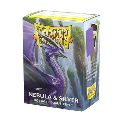 Sleeves - 63x88mm - Dragon Shield - 100/pk - Dual Matte - Nebula/Silver