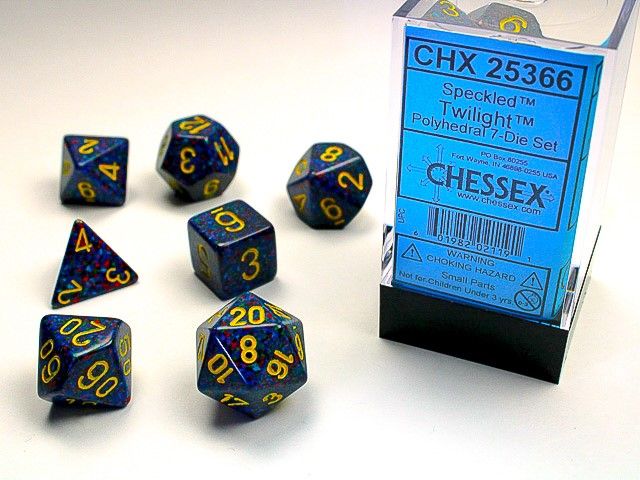 7-Piece RPG Dice Set: Speckled - Twilight
