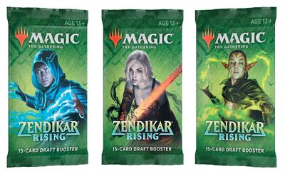 Magic The Gathering TCG Zendikar Rising Draft Booster Pack