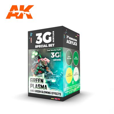 AK Interactive: Paint Set - Green Plasma And Glowing Effects