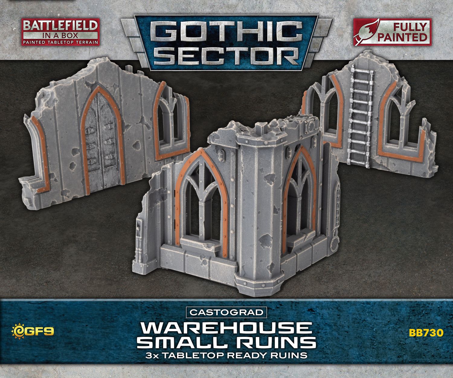 Battlefield in a Box: Gothic Sector: Castograd Warehouse Small Ruins