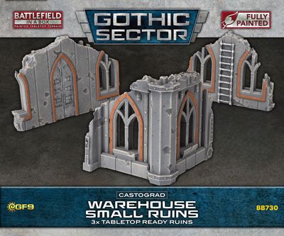 Battlefield in a Box: Gothic Sector: Castograd Warehouse Small Ruins