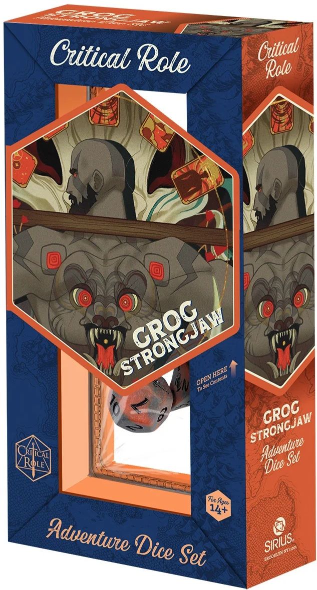 Vox Machina RPG Dice Set -, Type: Grog Strongjaw