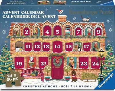 24x56 pcs - Christmas At Home Puzzle Advent Calendar