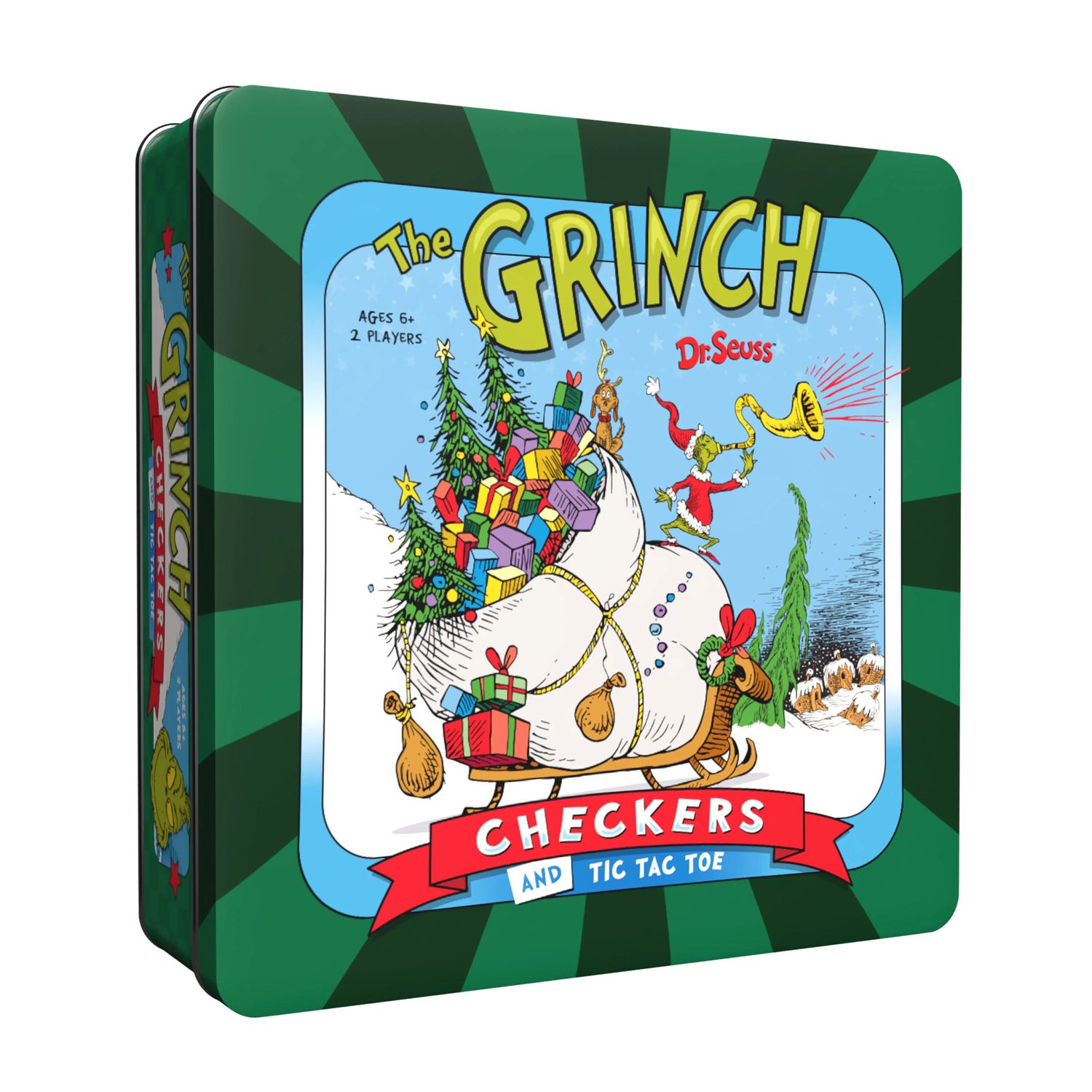 The Grinch - Checkers &amp; Tic Tac Toe Collector's Game Set