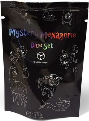 Mystery Menagerie Dice Pack - 7-Piece RPG Set (Animals)
