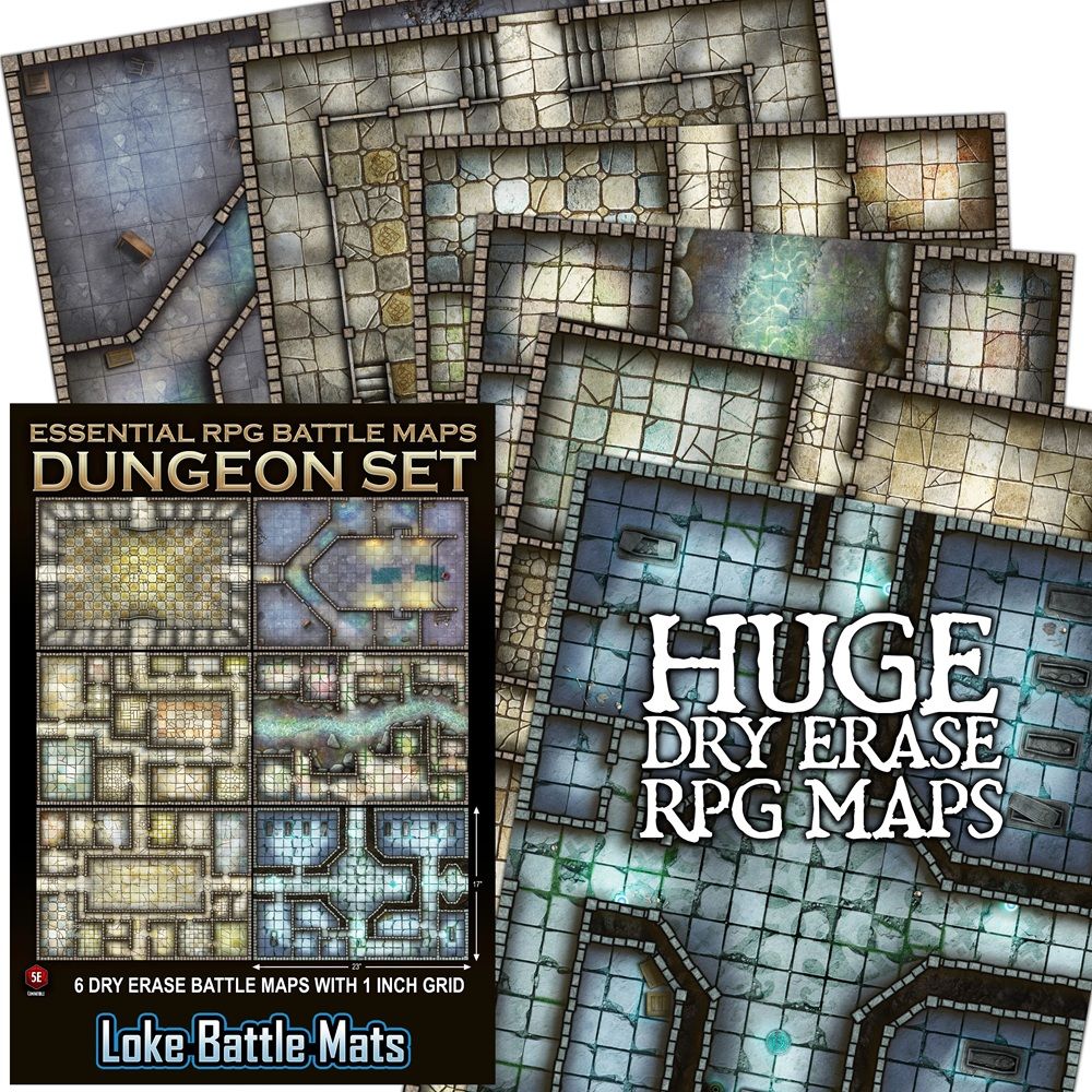 Essential RPG Battle Mats - Dungeon Set