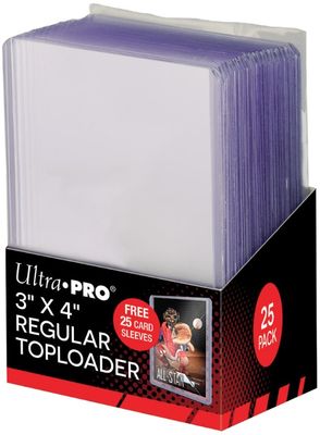 Toploaders - 3" x 4" - Ultra Pro - 25/pk with Sleeves