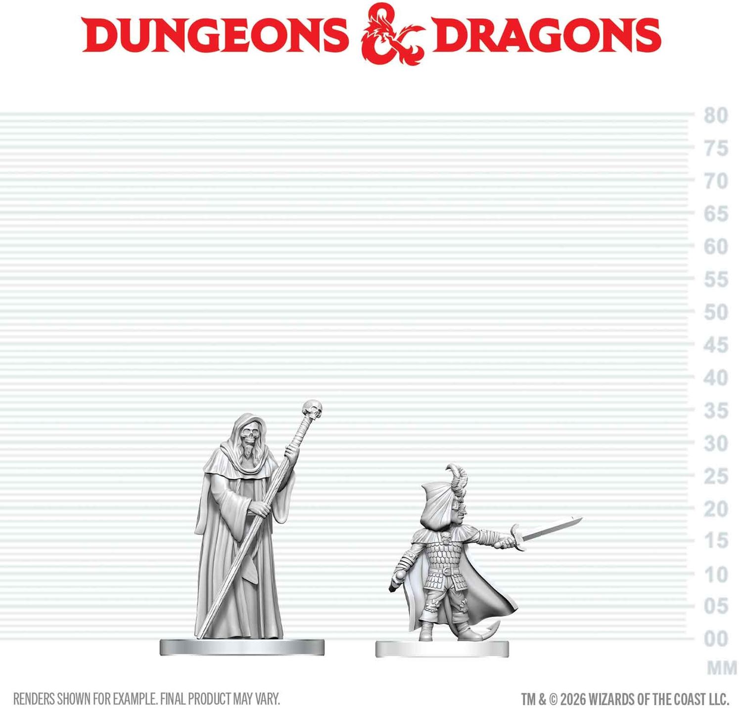 Wizkids Primed Miniatures - Monster - Cultist of Bhaal &amp; Cultist of Myrkul