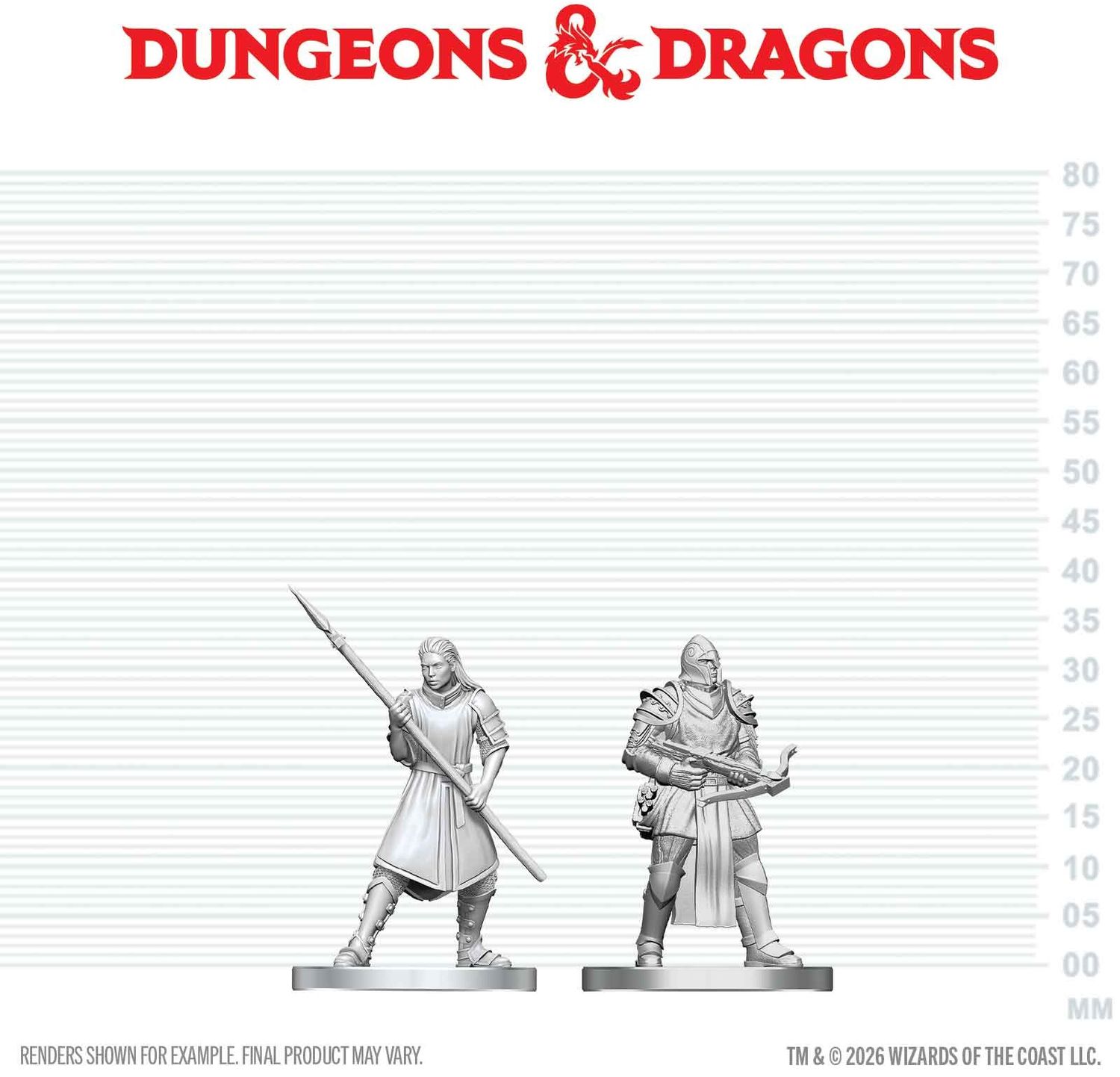 Wizkids Primed Miniatures - NPC - Town Guards