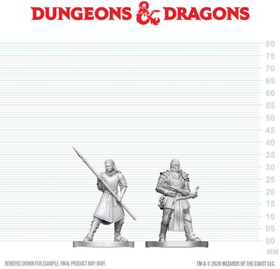 Wizkids Primed Miniatures - NPC - Town Guards (90894)