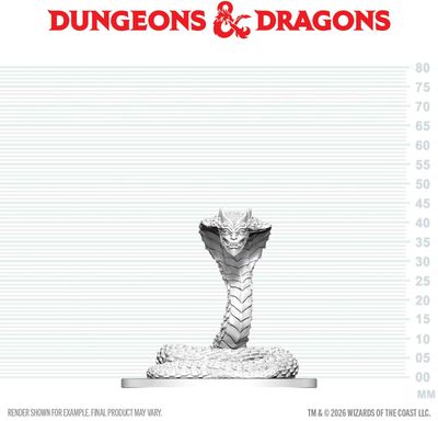 Wizkids Primed Miniatures - Monster - Naga (Guardian)