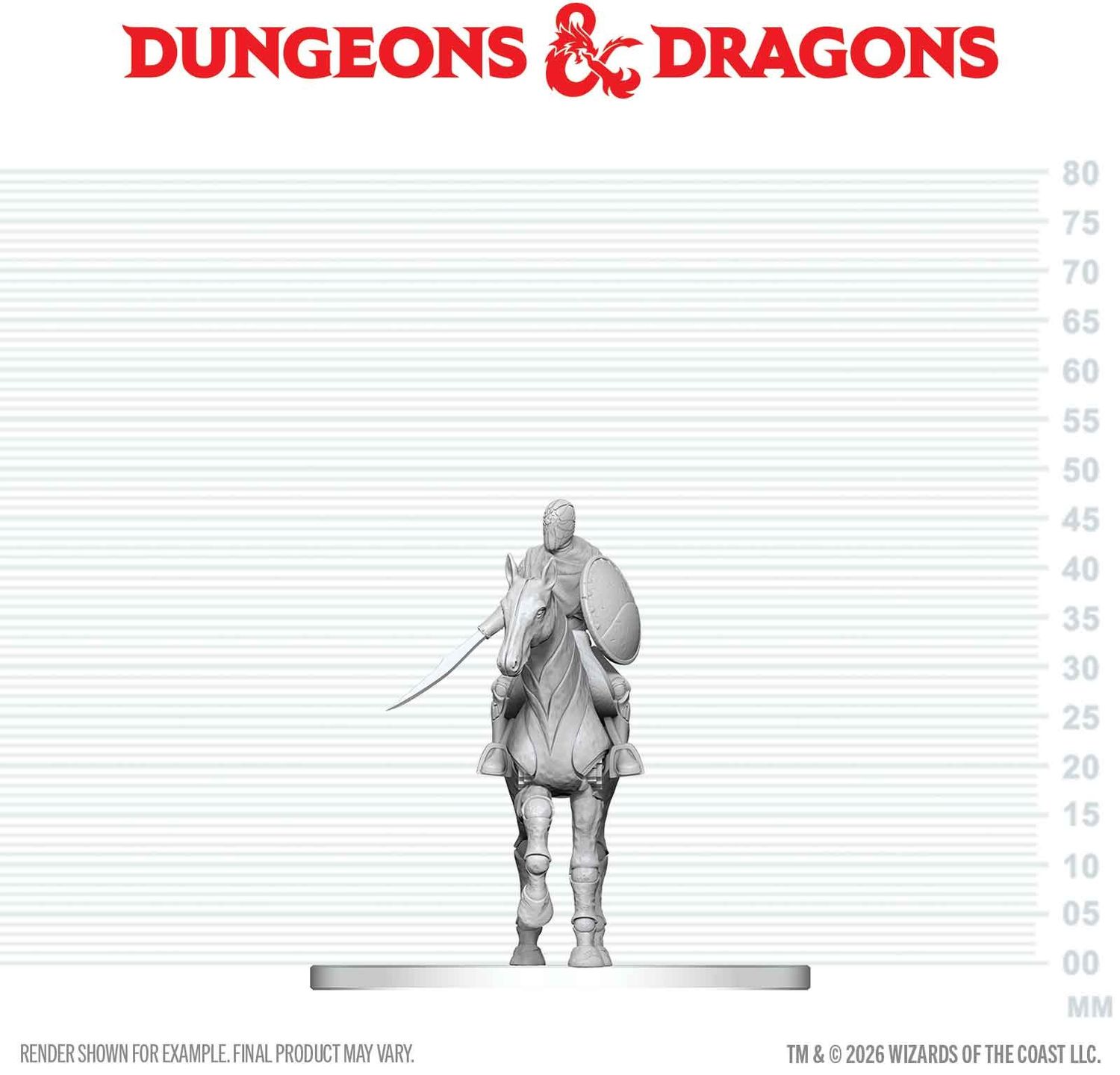 Wizkids Primed Miniatures - Monster - Nimblewright Steed with Rider
