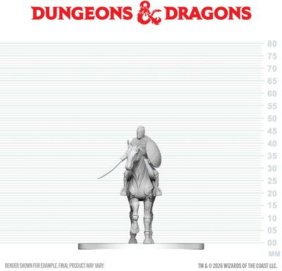 Wizkids Primed Miniatures - Monster - Nimblewright Steed with Rider