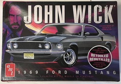 1969 Ford Mustang (John Wick) Model Kit (1:25 Scale)