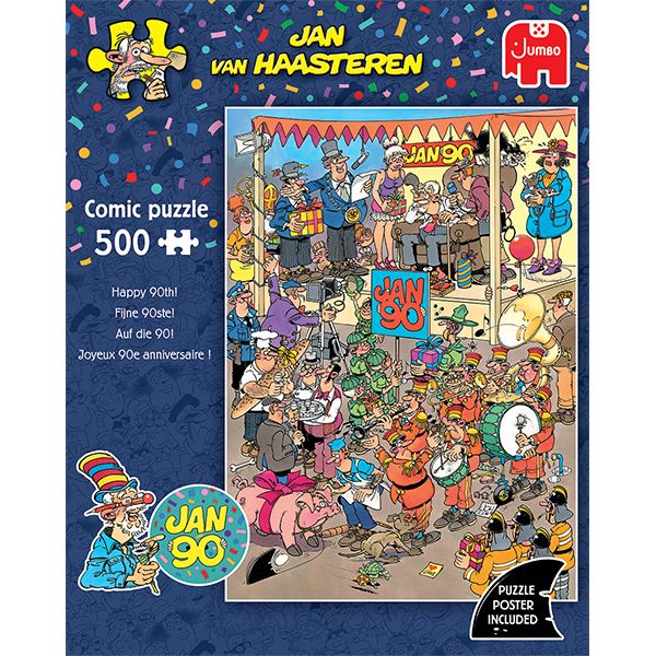 500 pcs - Jan van Haasteren: Happy 90th!