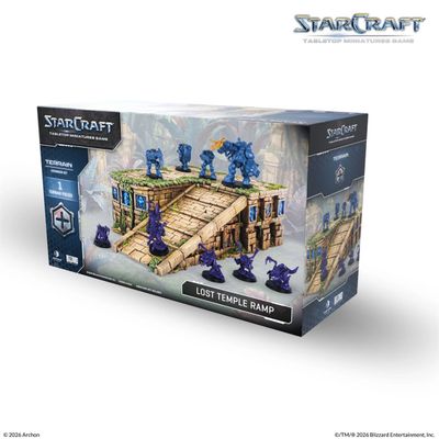 **PRE-ORDER** Starcraft: The Miniatures Game: Lost Temple Ramp - Terrain Expansion Set
