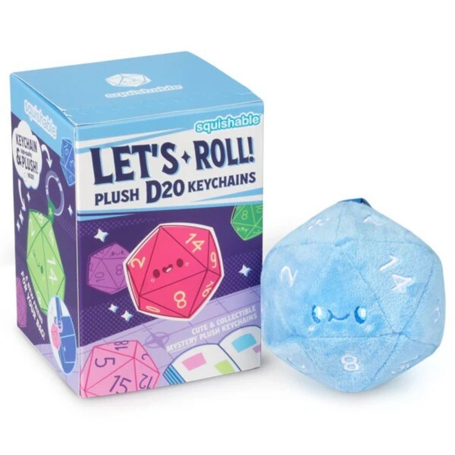 Blind Box Key Chain Squishable - D20 - Series 1 (Let's Roll)