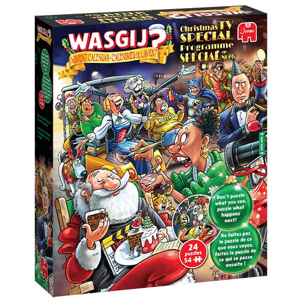 24x54 pcs - WASGIJ Puzzle Advent Calendar 2026: Christmas TV Special