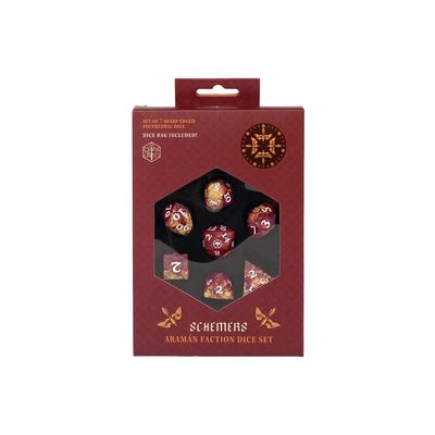 7-Piece RPG Dice Set with Bag: Araman Faction -