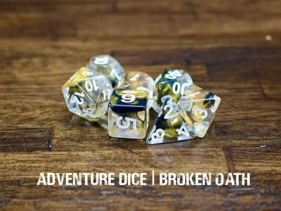 7-Piece RPG Dice Set: Broken Oath
