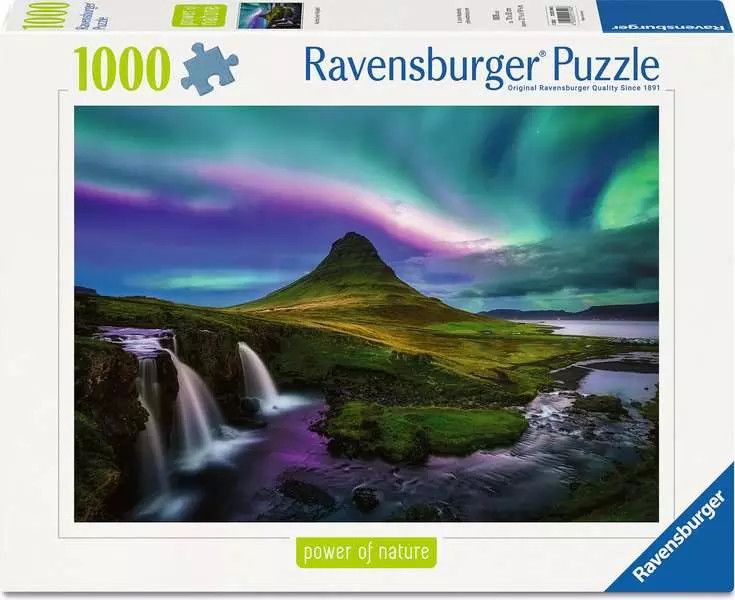 1000 pcs - Power of Nature: Aurora Over Kirkjufell