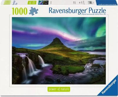 1000 pcs - Power of Nature: Aurora Over Kirkjufell