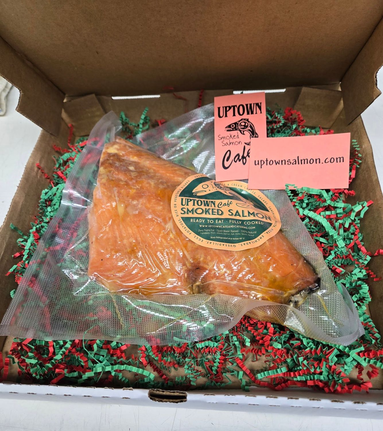 Half Apricot Glazed Smoked Salmon