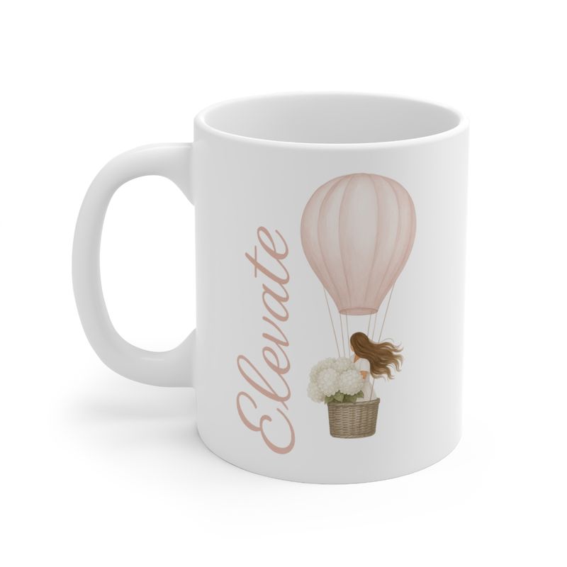 Ceramic Coffee Cup - Pretty Mug - Elevate