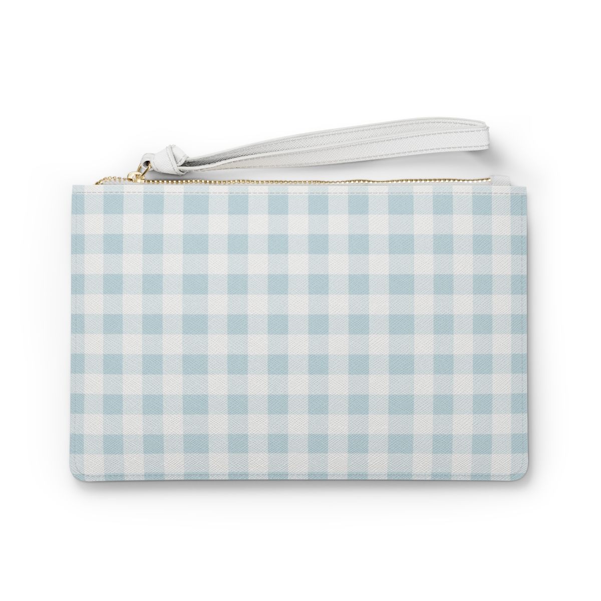 Smart Casual Clutch Gingham Blue 