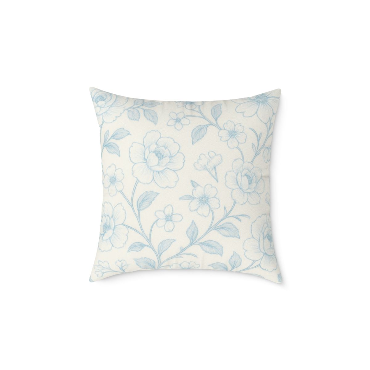 Blue and white vine Pillow 